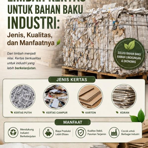Limbah Kertas untuk Bahan Baku Industri: Jenis, Kualitas, dan Manfaatnya